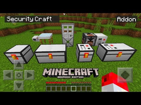 SECURITY CRAFT ADDON PARA MINECRAFT PE 1.21 - Seguridad en Cofre, Camaras y mas Minecraft PE