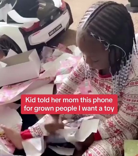 She doesn't want phones for grownups, give her toy phone👏👏 | We Love Babies