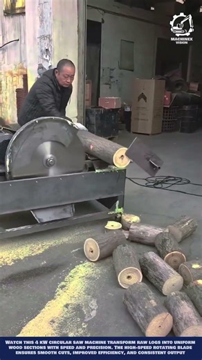 Precision tree cutting machine work with stopper for uniform cutting