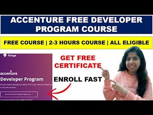 Accenture Developer Program | Accenture Free Certification Course | Everyone Eligible
