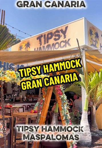 Unwind at Tipsy Hammock Bar in Maspalomas
