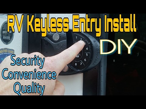 RV Keyless Entry Install | DIY Door Lock Install | Road Warrior Gear