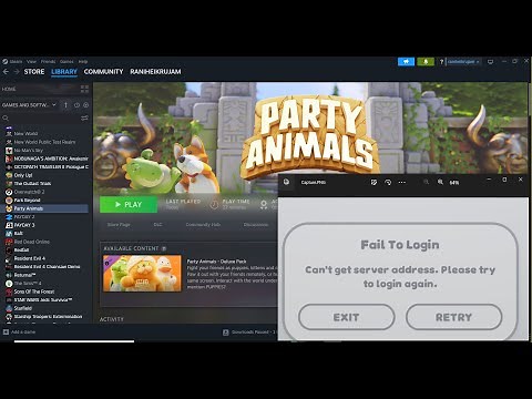 Fix Party Animals Fail To Login, Network Connection Error & Connectivity Issue On PC