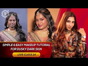Simple & Easy Makeup Tutorial For Dusky Dark Skin || Makeup Tutorial ||