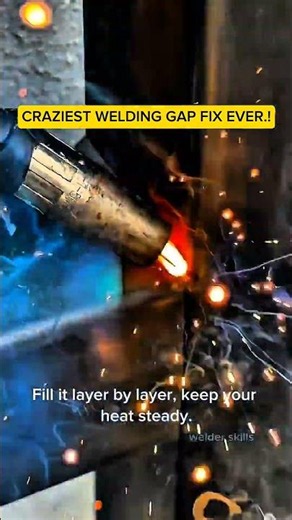 Craziest Welding Gap Fix Ever ! #welding #metalwork #fabrication #welder #migwelding #weld