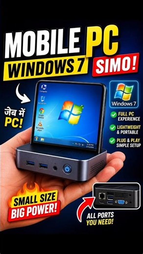 🔥 Win7 Simu on Android! Windows 7 Experience on Mobile 📱💻 #Shorts