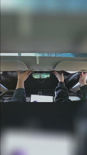 Installed This Tesla Sunshade in 10 Seconds – Perfect Fit!