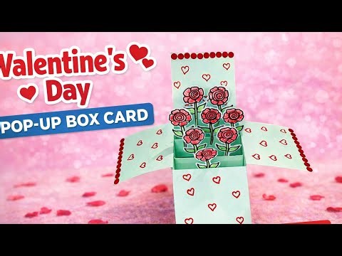 Valentine’s Day Special ❤️ Beautiful Pop-Up Box Card | Easy DIY #viral #youtubevideo ‪@Craftbyseema‬
