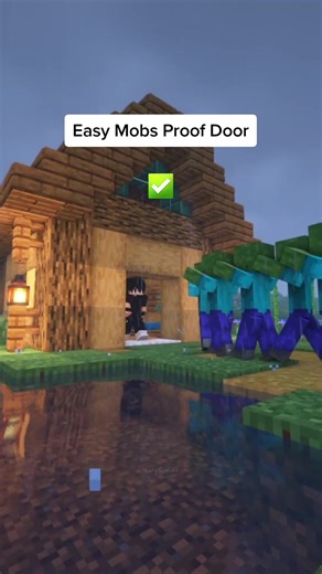 Door Against All Mobs #Minecraft