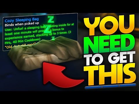 How To Get The Cozy Sleeping Bag! Perma XP Boost & HUGE Rested XP Buff