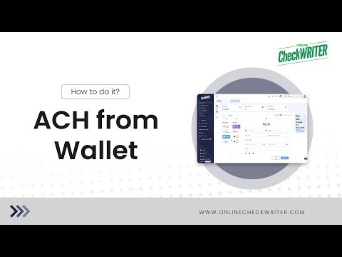 Make ACH Payment from Wallet | OnlineCheckWriter.com