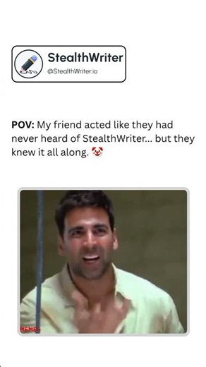 POV: My Friend Pretended They Didn't Know StealthWriter... 🤡💀