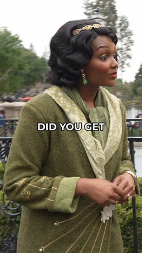 Fantasy Travelers on Instagram: "Princess Tiana’s HILARIOUS Reaction to KISSING the FROG @disneyparks #disneyland #tiana #princessandthefrog #disneyprincess #disney"