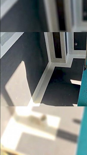 A DIY bathroom wall simulation using tile backer board.