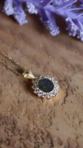 4.4K views · 6.5K reactions | The Oval Necklace, hard cut halo in yellow gold  https://www.remembermeinresin.com/shop/p/the-oval-necklace-hard-cut-halo #cremains #cremation #ashes #cremationjewelry #cremationjewellery #keepsake #keepsakejewelry #keepsakejewellery #lossofalovedone #lossofachild #lossofapet #lossofaparent #grief #griefsupport #griefjourney #griefawareness #griefandloss #griefandlosssupport | Remember Me In Resin | Facebook