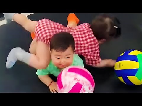 Baby falling down moments.