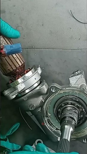 Chevy Cobalt power steering assist motor and steering box disassembly