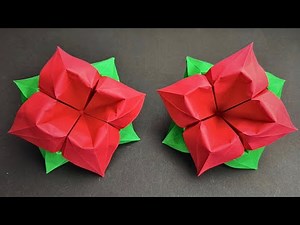 Origami Flower That Actually Looks Real 🌺 (Easy Tutorial)