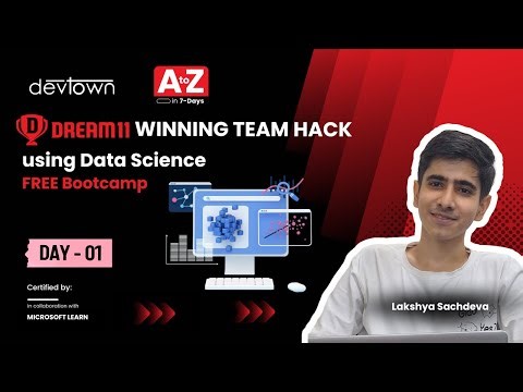 DAY - 1 | DREAM 11 WINNING TEAM HACK using Data Science FREE Bootcamp