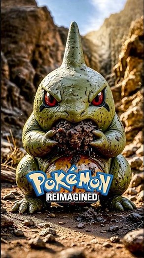 ⛰️ From mountain dweller to unstoppable titan. ⛰️ Larvitar ➡️ Tyranitar #pokemonirl #pokemon #ai