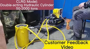 Enerpac Equivalent Durable 50 100 150 200 250 300 400 500 600 1000 Ton High Tonnage Double Acting Hydraulic Oil Jack Cylinder