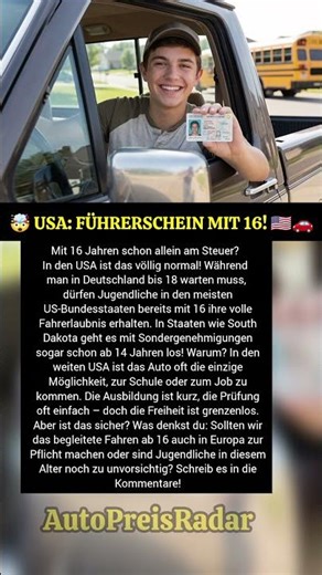 Mit 16 alleine Autofahren? Der US-Führerschein Check!