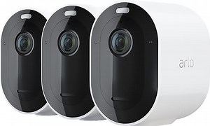 Arlo Pro 4 trådlös 2K QHD kamera 3-pack (vit)