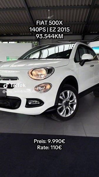 🚗 Fiat 500X – Kompakt, schick & zuverlässig! ✅ 2. Hand | Unfallfrei & nachlackierungsfrei 📘 Lückenlos scheckheftgepflegt | Deutsche Erstauslieferung 🛡️ 12 Monate Garantie inklusive ⸻ Highlights & Ausstattung • Komfort: 2-Zonen-Klimaautomatik, verstellbare Lendenwirbelstütze, Armlehne vorn • Technik: Keyless Entry & Go, Einparkhilfe hinten • Design: Uni-Sonderlackierung, verstellbarer Laderaumboden • Zuverlässig & gepflegt – ideal für Stadt & Alltag ⸻ 📍 CHG Autohaus Balingen GmbH Häselstraße 