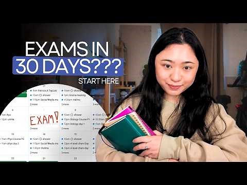 How to Prepare for Exams in 1 Month (The Realistic Strategy)