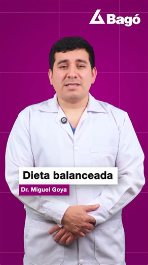 🥗 ¿Qué alimentos debo consumir en una dieta balanceada? Mantener una buena alimentación es clave para la salud y la prevención de enfermedades. El Dr. Miguel Goya nos explica en este video qué tener en cuenta al momento de armar una dieta equilibrada. ✅ Mira el video completo para descubrirlo. #DietaSaludable #Nutrición #BagoCuidaTuSalud ___________________ Síguenos en nuestras redes sociales: 🔵 Facebook: facebook.com/LaboratoriosBagoPeru 🔵 Instagram: instagram.com/laboratoriosbagodelperu 🔵 