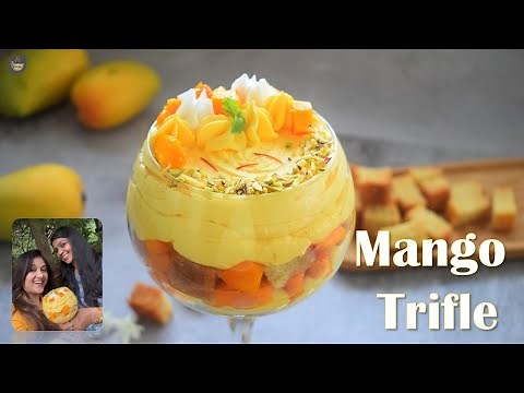 Mango Trifle Recipe | Quick & Easy Dessert Recipe | Eggless Mango Pudding | Mango Trifle Delight