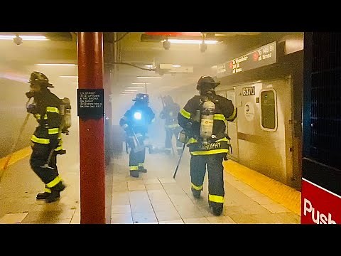 FDNY BOX 7441 - FDNY ON SCENE OF 2ND ALARM FIRE IN A SUBWAY CAR OF 2 & 3 IRT LINE ON 110TH STREET.