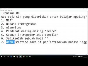 Tutorial Qbasic Part #1