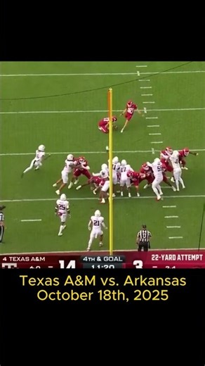 Texas A&M vs. Arkansas #2 - October 18th, 2025