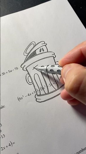 How to draw graffiti on your math homework #tutorial #howtodraw #drawingtutorial #viralshort #fypシ