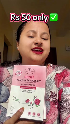 Affordable Rose Sheet Mask for Glowing Skin