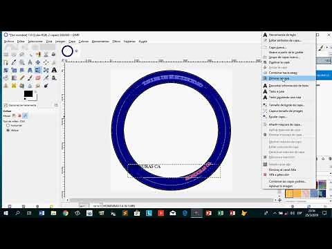 Como hacer un logo circular en GIMP rapido y facil