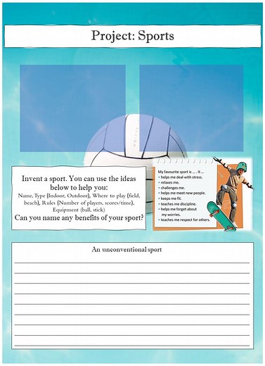 Writing - Sports worksheet