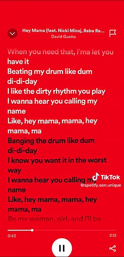 Hey mama (feat. Nicki Minaj , Bebe Re...) - David Guetta #musique #speedsongs #spotify