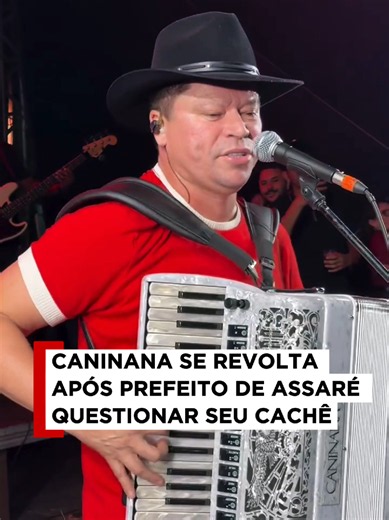 CANINANA SE REVOLTA APÓS PREFEITO DE ASSARÉ QUESTIONAR SEU CACHÊ 🪗💰👀💬 Durante um debate, o prefeito de Assaré citou Caninana do Forró ao questionar a diferença entre valores de shows particulares e contratações públicas. Após a fala, o artista reagiu nas redes sociais e demonstrou indignação com os comentários sobre seu cachê. nesse debate, você concorda com quem? 💬🎙️ #Caninana #Forró #ForróNews #Cachê