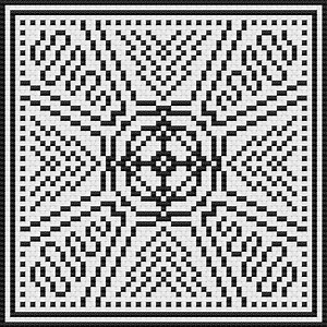 Filet Cross Stitch Chart #2 - Etsy Canada