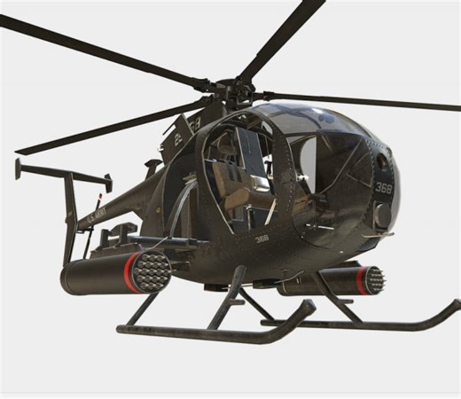 little bird mh-6 helicopter 3D Model in Helicopter 163173 | 3DExport