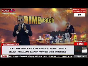 VIEW CRIME WATCH LIVE AT 'IAN ALLEYNE NETWORK BACKUP' ON YOUTUBE.