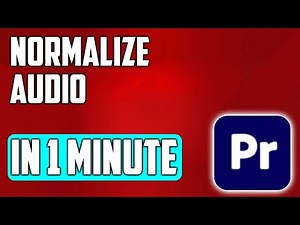 How to Normalize Audio in Premiere Pro - Premiere Pro Tutorial
