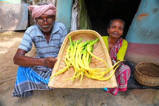2.3M views · 10K reactions | Taro flower recipe | collecting & cooking farm fresh taro flower recipe by our grandfather & grandmother | | Indian tribe food | Facebook