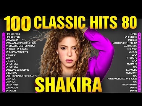 Top 100 Shakira Songs of All Time | Official Music Video Collection