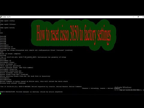 How to reset cisco 3850 to factory settings