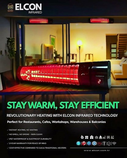 Elcon Infrared Control SystemsWorld’s 1st IP67/IP68 Certified Infrared Heaters #shortvideo