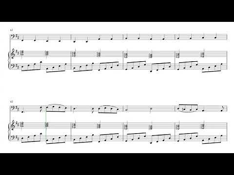 Canon in D for Cello and Piano // Sheet Music - Score
