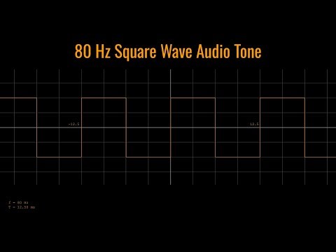 80 Hz Square Wave Audio Tone